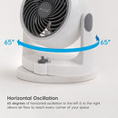IRIS USA WOOZOO Oscillating Vortex Portable 3 Speed 6 Head B071698HX8 - White - Brand New