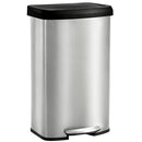 21 Gallon/80 Liter Kitchen Trash Can Stainless Lid, Step-on Waste Bins - Silver - Brand New