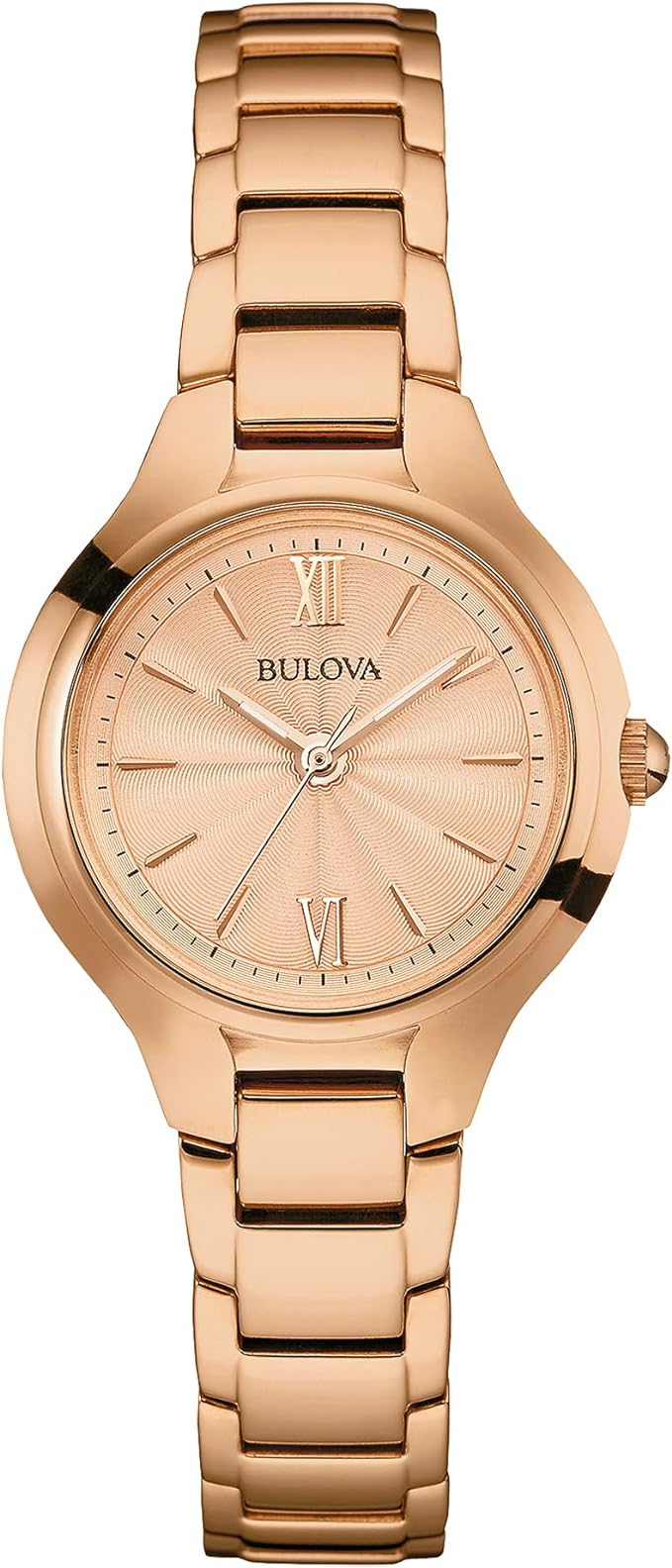 Bulova Classic Quartz Ladies Watch, Stainless Steel - Rose Gold Like New