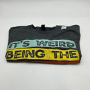 ETSY BEING THE SAME AGE AS OLD PEOPLE FUNNY VINTAGE T-SHIRT - L - DARK GRAY - Like New