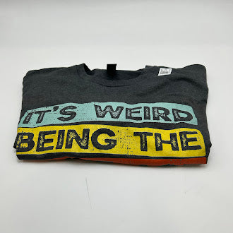 ETSY BEING THE SAME AGE AS OLD PEOPLE FUNNY VINTAGE T-SHIRT - L - DARK GRAY - Like New