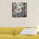 Lureu Rustic Farmhouse Daisy Flowers 20"x20" Canvas Wall Art Prints - Brand New