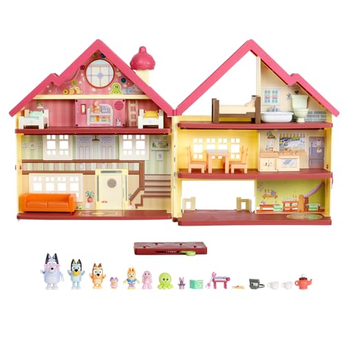 BLUEY ULTIMATE LIGHTS SOUNDS PLAYHOUSE TOY BOX 2.5-3 FIGURES AMAZON EXCLUSIVE - Like New