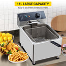 GARVEE DEEP FRYER BASKET COMMERCIAL 11L ELECTRIC COUNTERTOP - STAINLESS STEEL - Like New