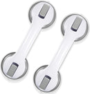 KVANT 12 INCH SHOWER HANDLE BATHROOM SAFETY BAR FOR SENIORS 2 PACK - WHITE Like New