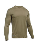 UNDER ARMOUR MEN TACTICAL TECH LONG SLEEVE T-SHIRT MEN XL FEDERAL TAN - Brand New