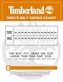 Timberland Men's Classic Leather Jean Belt 1.4 In Wide Black Stitched 46 - Brand New