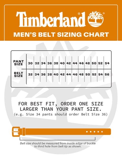 Timberland Men's Classic Leather Jean Belt 1.4 In Wide Black Stitched 46 - Brand New