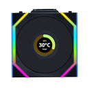 LIAN LI UNI Fan SL - LCD Wireless (12RSLLCD1W1B) - Black - Brand New