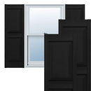 Builders Edge 12" x 39" Raised Panel Vinyl Shutters Pair