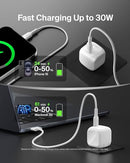 BELKIN 30W COMPACT USB C CHARGER BLOCK, FAST CHARGING FOR TRAVEL - WHITE - Like New