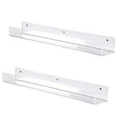 VIVO Dual Acrylic 24" Floating Bookshelves Wall Display Organizer 2-Pack - Brand New