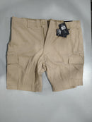 BLU ROCK MEN'S SUPER STRETCH CARGO SHORTS - SIZE: MEN 38 - KHAKI - Brand New