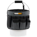 TOUGHBUILT BUCKET ORGANIZER TOOL BUCKET TOOL ORGANIZER 60 Pockets - Gray - Like New