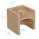 ECR4KIDS TRI-ME 3-IN-1 CUBE CHAIR - SAND - Like New