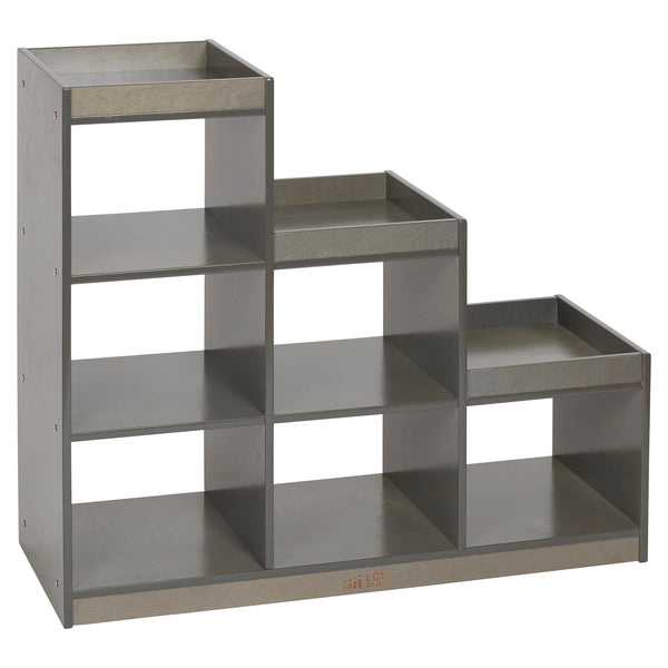 ECR4KIDS 3-2-1 CUBE STORAGE CABINET, DISPLAY SHELF ELR-3037-GW - GRAY WASH - Like New