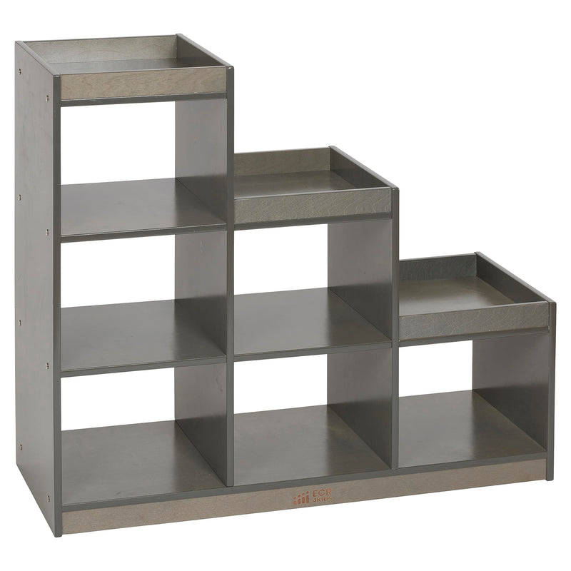 ECR4KIDS 3-2-1 CUBE STORAGE CABINET, DISPLAY SHELF ELR-3037-GW - GRAY WASH - Like New