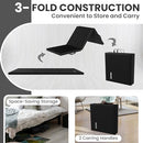 SIGNATURE FITNESS 6FT X 2FT THREE FOLD FOLDING EXERCISE MAT - BLACK - Like New