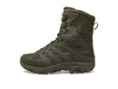 MERRELL MENS MOAB 3 8 INCH TACTICAL ZIP WATERPROOF BOOT - SIZE 10.5 DARK OLIVE - Like New
