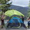 COLEMAN SUNDOME DARK ROOM 4 PERSON TENT 2000032253 - BLACK/LIME GREEN - Like New