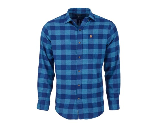 IZOD MEN'S STRATTON FLANNEL WOVEN SHIRT - SIZE: MEN S - POSEIDON - Brand New