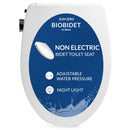 BIO BIDET SLIM ZERO NON ELECTRIC BIDET TOILET SEAT ELONGATED, LOW PROFILE SEAT - Brand New