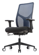 OFFICE DEPOT WORKPRO 4000 SERIES MESH/FABRIC HIGH-BACK EXECUTIVE CHAIR - BLUE - Like New