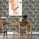 Tempaper x Novogratz Zebra Feather Palm Removable Peel Stick Wallpaper - Brand New