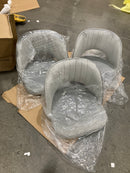 KRAMZING SWIVEL BAR STOOLS SET OF 3, 26" SEAT HEIGHT BAR CHAIRS - Scratch & Dent