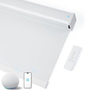 JaeJaes Motorized Roller Shades Remote Cordless Automatic Window Shades White - Brand New