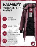 CANADA WEATHER GEAR WOMENS LONG PUFFER COAT SIZE: MEN XL - PINK HAZE - Like New