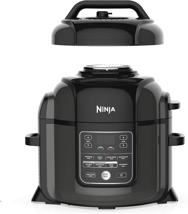 Ninja OP401 8-Qt. Foodi All-in-One Multi-Cooker, 8-Quart - Black/Gray Like New