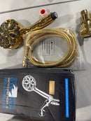 SPARKPOD 10-FUNCTION HANDHELD SHOWER HEAD - EGYPTIAN GOLD - Like New