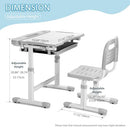 Rengue Kids Desk and Chair Set Height Adjustable School Study Desk and Chair - Like New