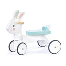 Tender Leaf Toys Running Rabbit Ride On Four Wheeled Push Balance Rabbit Bike - Brand New