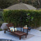 ASTELLA 9-FEET ALUMINUM GRAY PUSH-BUTTON TILT MARKET PATIO UMBRELLA - TAUPE - Like New