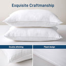ANKWOS HYPOALLERGENIC SIDE SLEEPER QUEEN PILLOW FIRM AND COOLING - WHITE - Like New