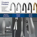 BIO BIDET FLOW TOUCHLESS KITCHEN FAUCET UP-7000BN - BRUSHED NICKEL - Like New