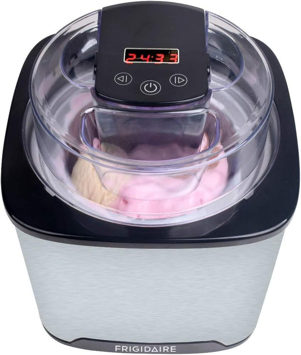 Frigidaire Ice Cream/Frozen Yogurt/Sorbet Maker EICMR020-SS - STAINLESS STEEL Like New