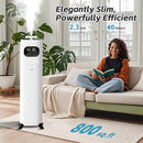 MIFASOL HUMIDIFIER LARGE, 2.3GAL/9L, TIMER, 360°NOZZLE, REMOTE CONTROL - WHITE - Like New