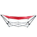 Portable Hammock with Stand-Folds and Fits Red - Brand New