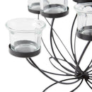 Zingz & Thingz Romantic Collection Candelabra Centerpiece Candle Holder - Black - Brand New
