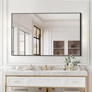 COFENY MIRROR BATHROOM, 26X38 BLACK FRAMED MIRRORS - BLACK - Like New