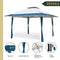 ARROWHEAD OUTDOOR 13’x13’ Pop-Up Canopy & Instant Shelter KGS0388U Blue/White - Like New