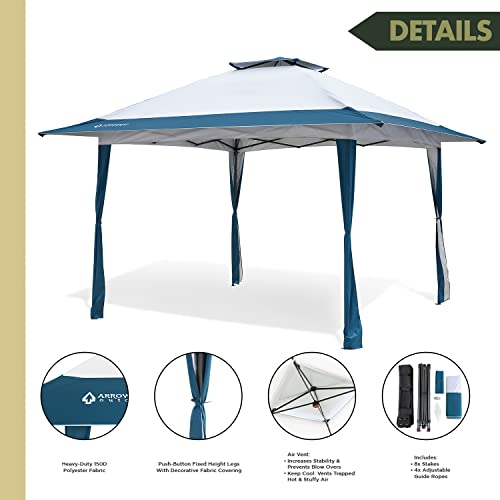 ARROWHEAD OUTDOOR 13’x13’ Pop-Up Canopy & Instant Shelter KGS0388U Blue/White - Like New