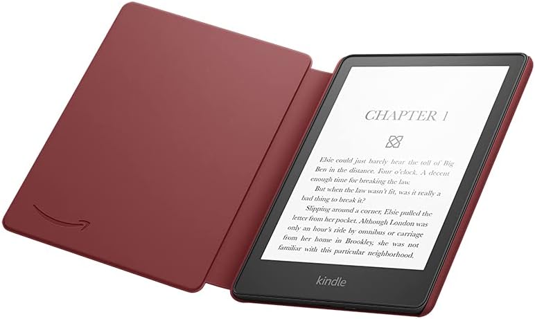 Kindle Paperwhite Leather Cover 11th Generation 2021 - Merlot Like New