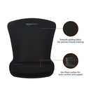 AMAZON BASICS IRREGULAR ERGONOMIC GEL COMPUTER MOUSE PAD - BLACK - SINGLE - Brand New