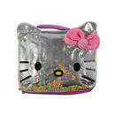 HELLO KITTY KIDS' SQUARE LUNCH BOX AND BAG - PINK/SILVER - Like New