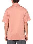 1290140 Under Armor Men's Tech Golf Polo Pink/Gray Size L - Like New