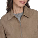 LEVI'S WOMEN'S FAUX LEATHER BOMBER WITH LAYDOWN COLLAR - SIZE : L - TAN - Brand New